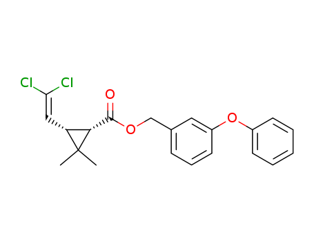 [3-(phenoxy)phenyl]methyl (1R,3R)-3-(2,2-dichloroethenyl)-2,2-dimethylcyclopropane-1-carboxylate