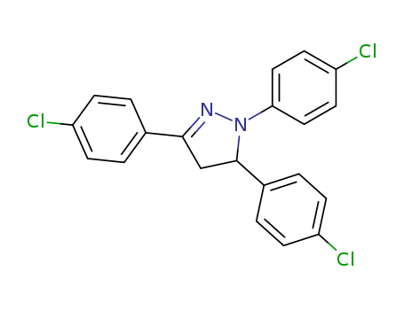 1H-Pyrazole, 1,3,5-tris(4-chlorophenyl)-4,5-dihydro-
