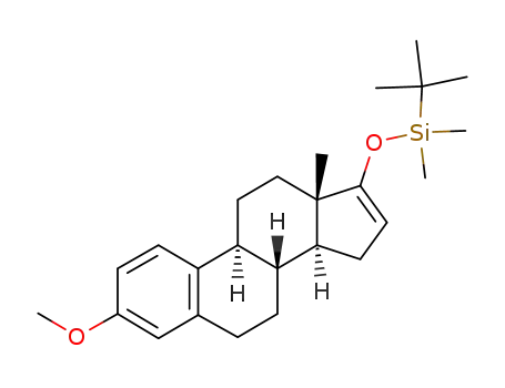 Molecular Structure of 96157-01-6 (tert-Butyl-((8R,9S,13S,14S)-3-methoxy-13-methyl-7,8,9,11,12,13,14,15-octahydro-6H-cyclopenta[a]phenanthren-17-yloxy)-dimethyl-silane)