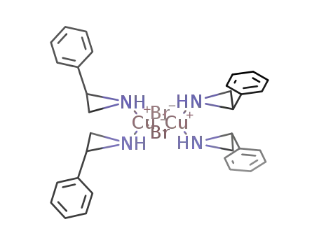 Molecular Structure of 1258435-89-0 (bis[μ2-bromido-bis(2-phenylaziridine)copper(I)])