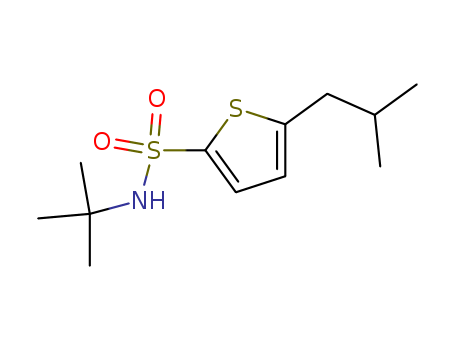 2-THIOPHENESULFONAMIDE, N-(1,1-DIMETHYLETHYL)-5-(2-METHYLPROPYL)-