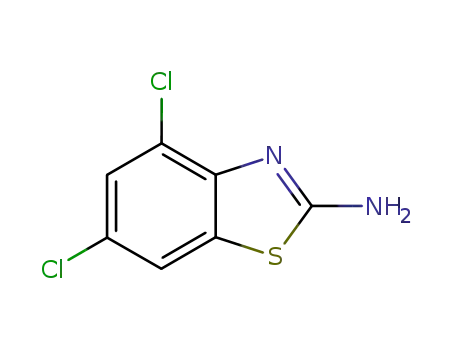 Molecular Structure of 16582-59-5 (2-Amino-4,6-dichlorobenzothiazole)