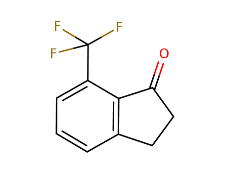 Molecular Structure of 1003048-68-7 (7-(Trifluoromethyl)-1-indanone)