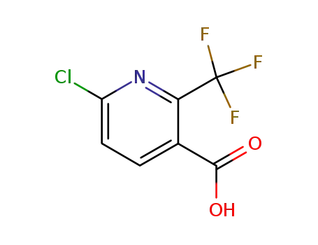 Molecular Structure of 261635-83-0 (6-CHLORO-2-(TRIFLUOROMETHYL)NICOTINIC ACID)