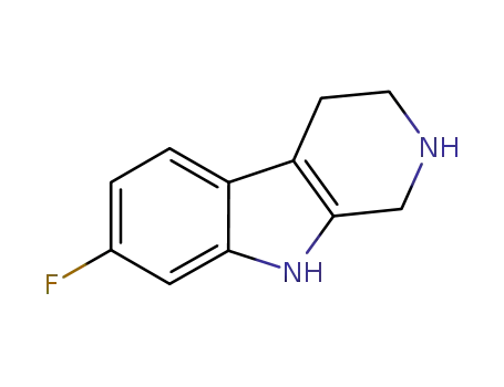 Molecular Structure of 177858-80-9 (7-Fluoro-2,3,4,9-tetrahydro-1H-beta-carboline, 95+%)