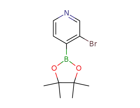 Molecular Structure of 458532-92-8 (3-BROMO-4-(4,4,5,5-TETRAMETHYL-[1,3,2]DIOXABOROLAN-2-YL)PYRIDINE)