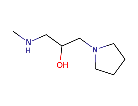 Molecular Structure of 756520-80-6 (1-Pyrrolidineethanol,alpha-[(methylamino)methyl]-(9CI))