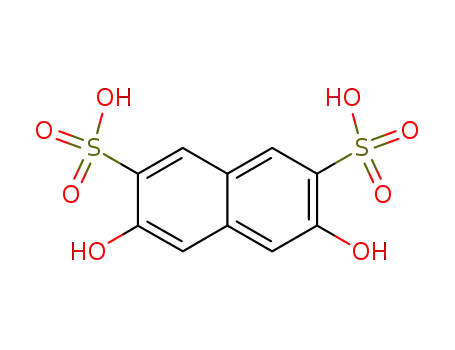 Molecular Structure of 23894-07-7 (3,6-Dihydroxy-2,7-naphthalenedisulfonic acid)