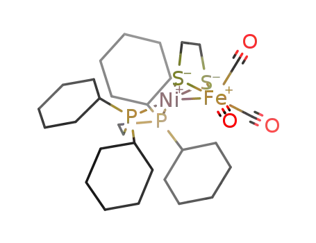 NiFe(1,2-ethanedithiolate)(1,2-bis(dicyclohexylphosphino)ethane)(CO)3
