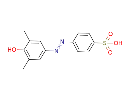 Molecular Structure of 149007-23-8 (Benzenesulfonic acid, 4-[(4-hydroxy-3,5-dimethylphenyl)azo]-)