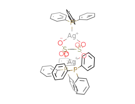Molecular Structure of 1333243-59-6 ([CH<sub>2</sub>(SO<sub>3</sub>)2Ag<sub>2</sub>(PPh<sub>3</sub>)3])