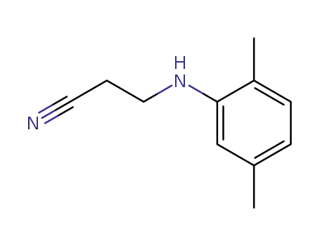 Molecular Structure of 36072-16-9 (3-[(2,5-DIMETHYLPHENYL)AMINO]PROPANENITRILE)