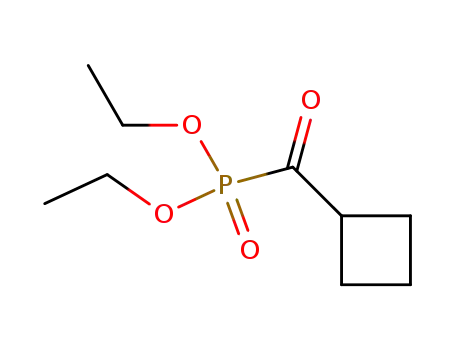 Molecular Structure of 1490-08-0 (diethyl (cyclobutylcarbonyl)phosphonate)