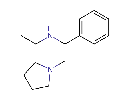 Molecular Structure of 95646-49-4 (1-Pyrrolidineethanamine, N-ethyl-a-phenyl-)