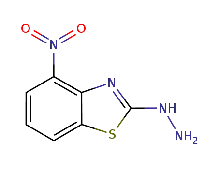 Molecular Structure of 80945-68-2 (2(3H)-Benzothiazolone,4-nitro-,hydrazone(9CI))