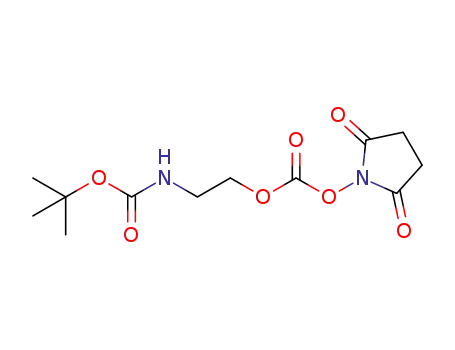 Carbamic acid, [2-[[[(2,5-dioxo-1-pyrrolidinyl)oxy]carbonyl]oxy]ethyl]-,
1,1-dimethylethyl ester
