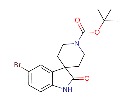 Tert-butyl 5-bromo-2-oxospiro[1H-indole-3,4'-piperidine]-1'-carboxylate cas no. 873779-30-7 95%