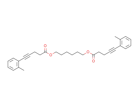 5-(2-methylphenyl)-pent-4-ynoic acid 6-(5-(2-methylphenyl)-pent-4-ynoyloxy)-hexyl ester