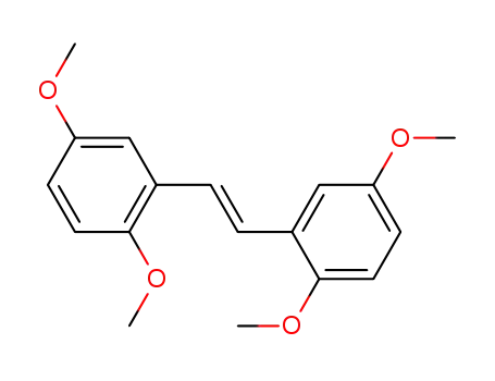 Molecular Structure of 87549-62-0 (Benzene, 1,1'-(1,2-ethenediyl)bis[2,5-dimethoxy-, (E)-)