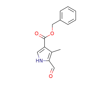 Molecular Structure of 89909-53-5 (1H-Pyrrole-3-carboxylic acid, 5-formyl-4-methyl-, phenylmethyl ester)