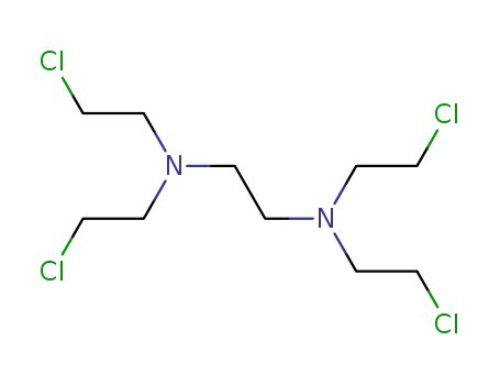 Molecular Structure of 64253-10-7 (1,2-Ethanediamine,N1,N1,N2,N2-tetrakis(2-chloroethyl)-)