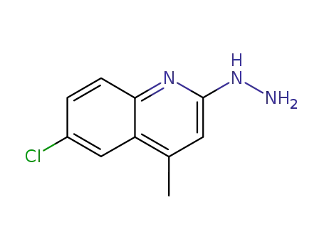Molecular Structure of 21703-54-8 (6-CHLORO-2-HYDRAZINO-4-METHYLQUINOLINE)