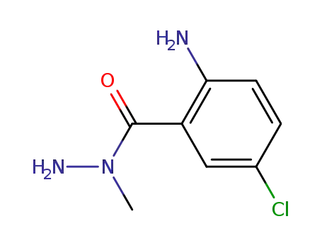 Molecular Structure of 59169-70-9 (1-(2-AMINO-5-CHLOROBENZOYL)-1-METHYLHYDRAZINE)