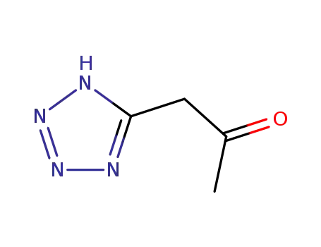 Molecular Structure of 13616-38-1 (5-(2-Oxopropyl)-1H-tetrazole)