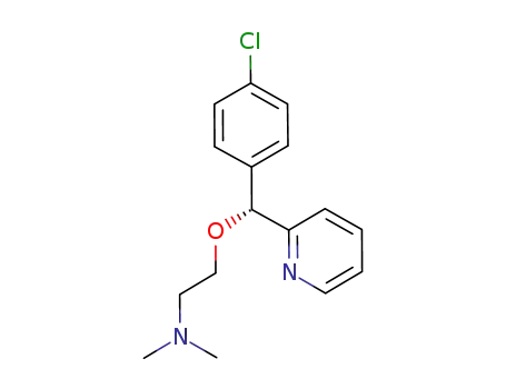 Molecular Structure of 59811-40-4 (Ethanamine, 2-[(R)-(4-chlorophenyl)-2-pyridinylmethoxy]-N,N-dimethyl-)