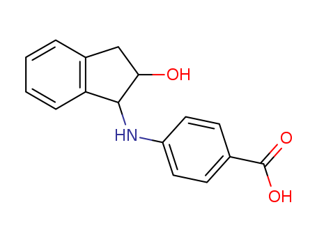 Benzoic acid,4-[(2,3-dihydro-2-hydroxy-1H-inden-1-yl)amino]- cas  792-32-5