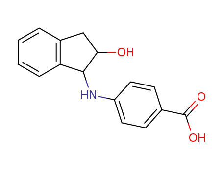 4-[(2-Hydroxy-2,3-dihydro-1h-inden-1-yl)amino]benzoic acid