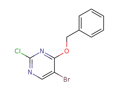 Molecular Structure of 205672-19-1 (4-BENZYLOXY-5-BROMO-2-CHLOROPYRIMIDINE)