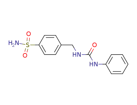 Molecular Structure of 4157-44-2 (Benzenesulfonamide, 4-[[[(phenylamino)carbonyl]amino]methyl]-)