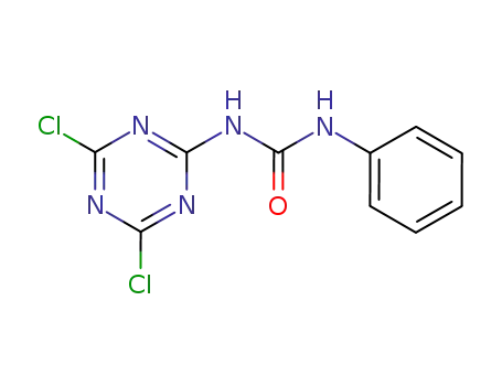 Molecular Structure of 5097-51-8 (1-(4,6-dichloro-1,3,5-triazin-2-yl)-3-phenylurea)