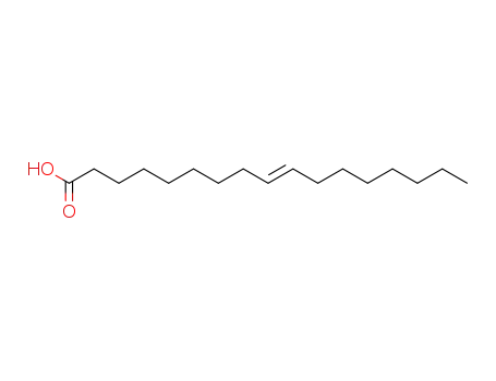 Molecular Structure of 76261-97-7 (9-Heptadecenoic acid, (E)-)