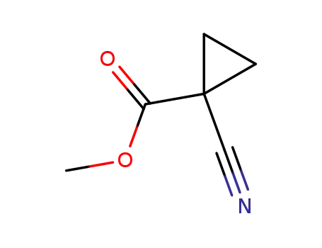 Molecular Structure of 6914-73-4 (1-CYANO-CYCLOPROPANECARBOXYLIC ACIDMETHYL ESTER)