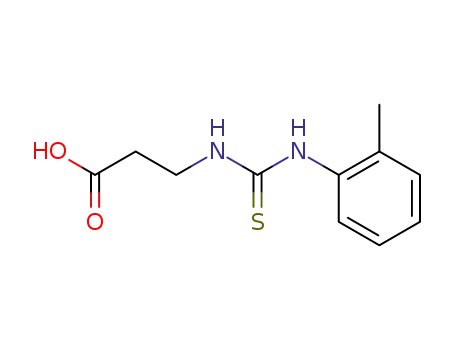 Molecular Structure of 52060-67-0 (N-[(2-methylphenyl)carbamothioyl]-beta-alanine)