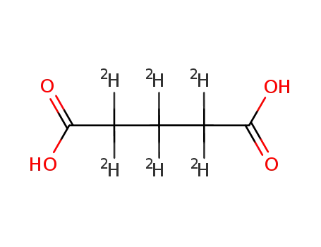 Molecular Structure of 154184-99-3 (Pentanedioic-d6 acid)