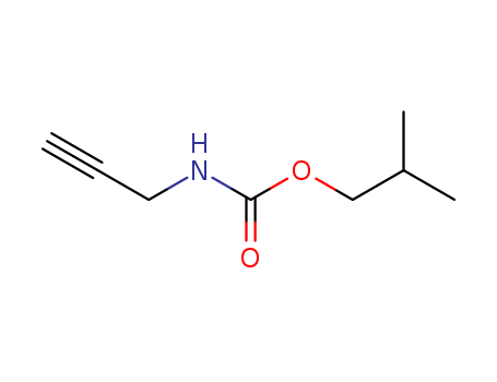 Molecular Structure of 299159-22-1 (Carbamic acid, 2-propynyl-, 2-methylpropyl ester)
