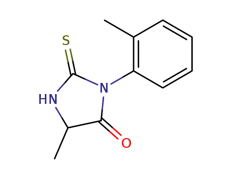 Molecular Structure of 51027-26-0 (4-Imidazolidinone, 5-methyl-3-(2-methylphenyl)-2-thioxo-)