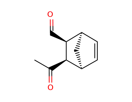 Molecular Structure of 129568-34-9 (Bicyclo[2.2.1]hept-5-ene-2-carboxaldehyde, 3-acetyl-, (2-exo,3-endo)- (9CI))