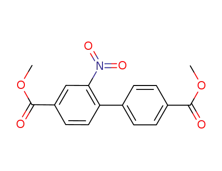 Molecular Structure of 1007568-39-9 (dimethyl 2-nitro-[1,1’-biphenyl]-4,4’-dicarboxylate)