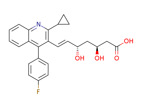 6-Heptenoic acid,7-[2-cyclopropyl-4-(4-fluorophenyl)-3-quinolinyl]-3,5-dihydroxy-, (3R,5S,6E)-