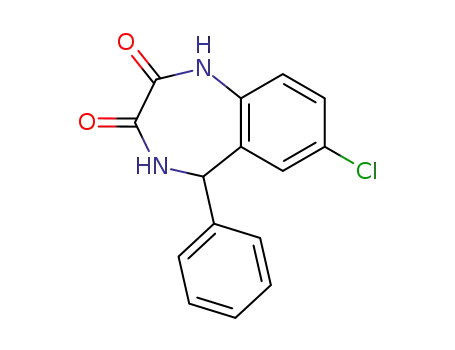 Molecular Structure of 19554-95-1 (3-Dehydroxy-3-oxo-4,5-dihydro OxazepaM)