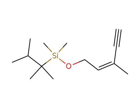 Molecular Structure of 196600-08-5 ((Z)-[(2,3-dimethyl-2-butyl)dimethylsilyloxy]-3-methylpent-2-en-4-yne)
