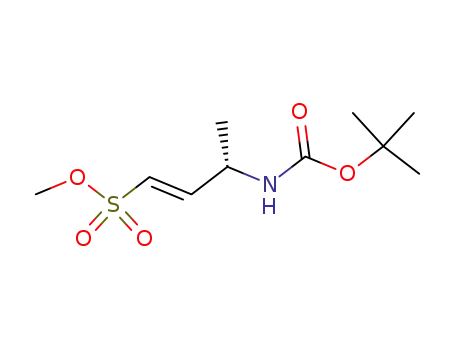 Molecular Structure of 180854-53-9 ((E)-(S)-3-tert-Butoxycarbonylamino-but-1-ene-1-sulfonic acid methyl ester)