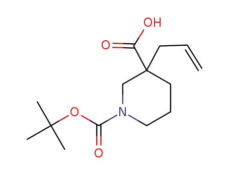Molecular Structure of 959236-11-4 (1,3-Piperidinedicarboxylic acid, 3-(2-propen-1-yl)-, 1-(1,1-dimethylethyl) ester)