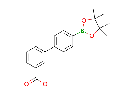 Molecular Structure of 1256358-85-6 (3'-(Methoxycarbonyl)biphenyl-4-boronic acid pinacol ester, 95%)