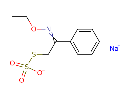 Thiosulfuric acid,S-[2-(ethoxyimino)-2-phenylethyl] ester, sodium salt (1:1)