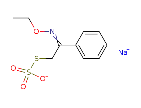 Molecular Structure of 31377-01-2 (S-[(2Z)-2-(ethoxyimino)-2-phenylethyl] hydrogen sulfurothioate)